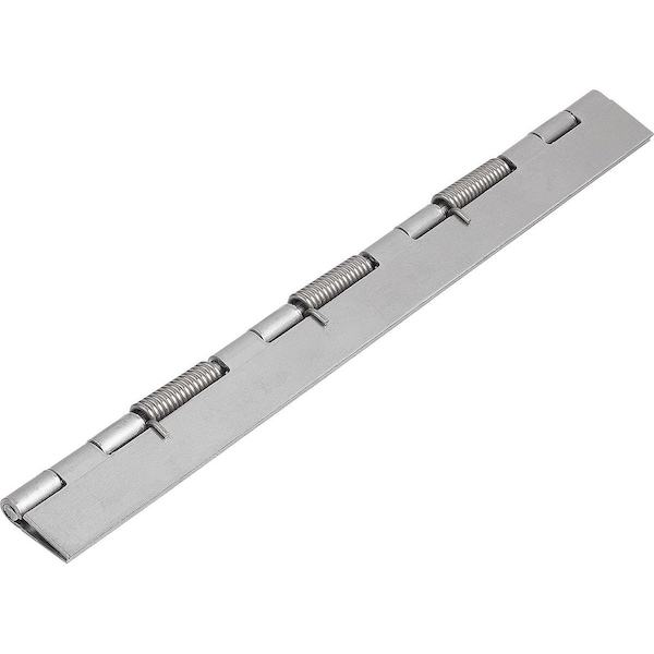 Spring Hinge Spring Closed A=40, B=240, Form:A Without Hole, Steel Bright